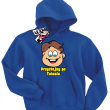 Przystojny po tatusiu super bluza dla syna - niebieski
