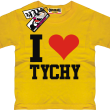I love Tychy tshirt dziecięcy - yellow