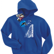 Snowboard mountain kids bluza dziecięca z nadrukiem - blue