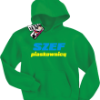Szef piaskownicy niepowtarzalna bluza dziecięca - green