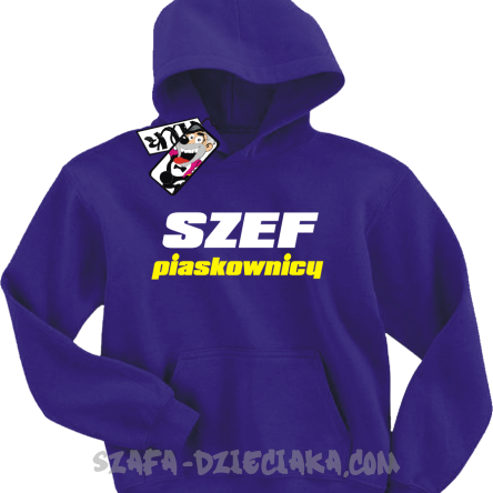 Szef piaskownicy niepowtarzalna bluza dziecięca - purple