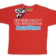 Uwielbiam Angrybirds bajerancka koszulka dziecięca - czerwony
