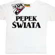 Pępek świata zabawna dziecięca koszulka - biały