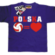 Siatkówka - koszulka dziecięca - fioletowy