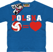 Siatkówka - koszulka dziecięca - niebieski