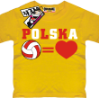 Siatkówka - koszulka dziecięca - żółty