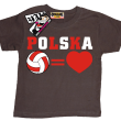 Siatkówka - koszulka dziecięca - brązowy