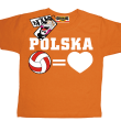 Siatkówka - koszulka dziecięca - pomarańczowy