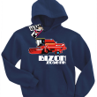Bizon - dziecięca bluza z kapturem - granatowy