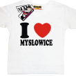 I love Mysłowice tshirt dziecięcy - white
