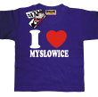I love Mysłowice tshirt dziecięcy - purple