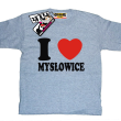 I love Mysłowice tshirt dziecięcy - ash