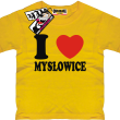 I love Mysłowice tshirt dziecięcy - yellow