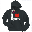 I love Będzin bluza dziecięca z nadrukiem - czarny