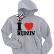 I love Będzin bluza dziecięca z nadrukiem - melanżowy