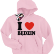 I love Będzin bluza dziecięca z nadrukiem - różowy