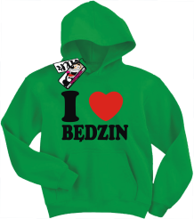 I love Będzin - bluza dziecięca z nadrukiem, kod: SZDZ00213S
