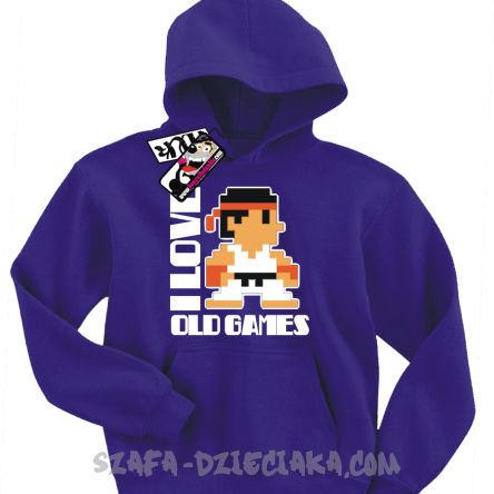 I love old games - bluza dziecięca - fioletowy