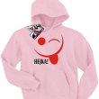 Hejka Buźka - zabawna bluza dziecięca - różowy
