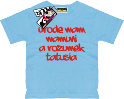 Urodę mam mamuni a rozumek tatusia - niepowtarzalna koszulka dziecięca, kod: SZDZ00053K