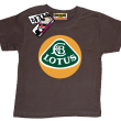 Lotus extreme tshirt dziecięcy z nadrukiem - brązowy