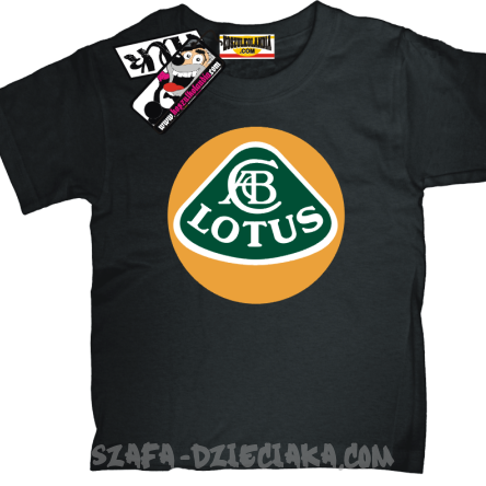 Lotus extreme tshirt dziecięcy z nadrukiem - czarny