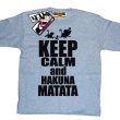 Keep calm and hakuna matata świetny tshirt dla dziecka - melange