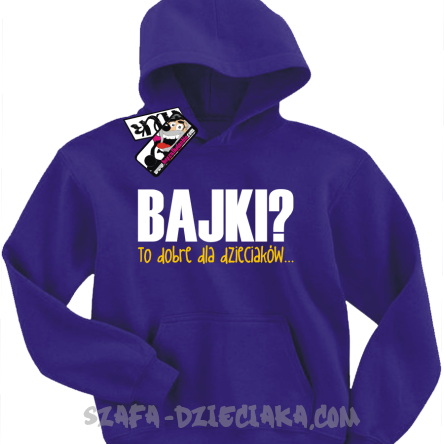 Bajki to dobre dla dzieciaków zabawna bluza dziecięca -fioletowy