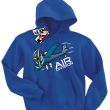 Air Division Samolocik - bluza dziecięca z kapturem - niebieski