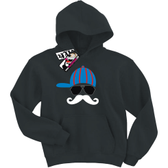 Wąsacz w czapce - dziecięca bluza z kapturem, kod: SZDZ00049S