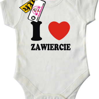 I love Zawiercie - dziecięce body, kod: SZDZ00225B