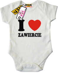 I love Zawiercie - dziecięce body, kod: SZDZ00225B