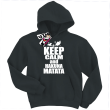 Keep calm and hakuna matata dziecięca bluza z kapturem - czarny