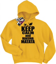 Keep calm and hakuna matata - dziecięca bluza z kapturem, kod: SZDZ00056S