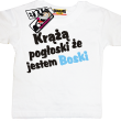 Krążą pogłoski, że jestem boski odlotowa dziecięca koszulka - biały