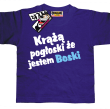 Krążą pogłoski, że jestem boski odlotowa dziecięca koszulka - fioletowy