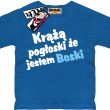 Krążą pogłoski, że jestem boski odlotowa dziecięca koszulka - niebieski