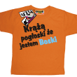 Krążą pogłoski, że jestem boski odlotowa dziecięca koszulka - pomarańczowy