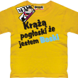 Krążą pogłoski, że jestem boski odlotowa dziecięca koszulka - żółty