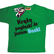 Krążą pogłoski, że jestem boski odlotowa dziecięca koszulka - zielony
