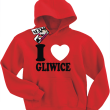 I love Gliwice - bluza dziecięca - czerwony