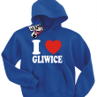 I love Gliwice - bluza dziecięca - niebieski