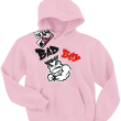 Bad boy mały mięśniak bluza dziecięca z nadrukiem - różowy