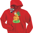Kurka Filozof zabawna bluza dziecięca - red