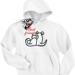 Best friends świetna dziecięca bluza - white