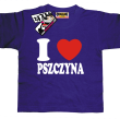 I love Pszczyna koszulka dla dziecka - fioletowy