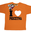 I love Pszczyna koszulka dla dziecka - pomarańczowy