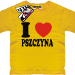 I love Pszczyna koszulka dla dziecka - żółty
