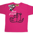 Best friends świetna koszulka dziecięca - pink