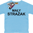 Mały strażak super koszulka dla syna - sky blue